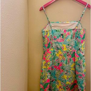 Lilly Pulitzer Jesse Ruffle Romper Size 6 Design Pop Up In The Beginning.